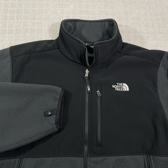 Vintage The North Face Black & Gray Size XL Denali Style Full Zip Jacket - Picture 4 of 8